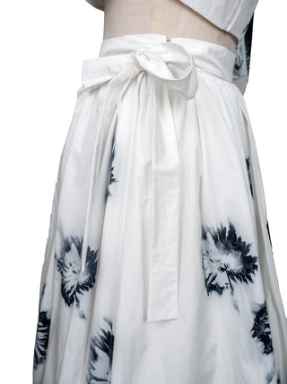 Floral Print Flared Skirt