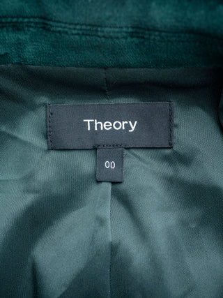 Green Velvet Slim Fit Pant Suit