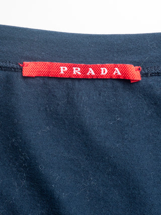 Navy V-neck Cotton Tee