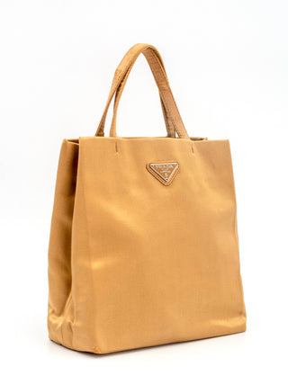 Sand Gold Classic Tessuto Handbag