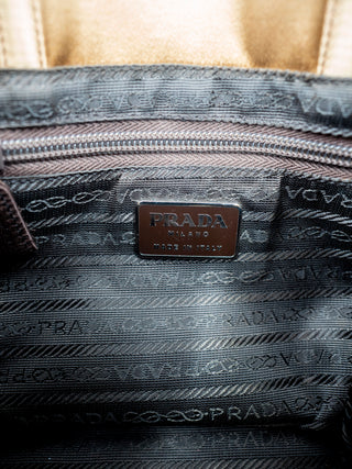 Sand Gold Classic Tessuto Handbag