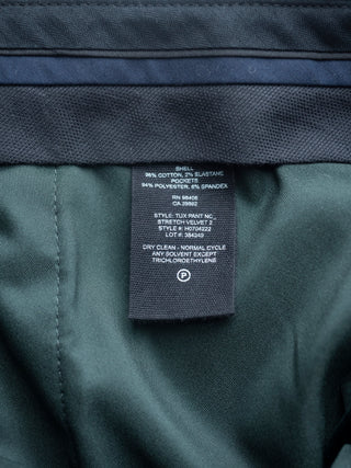 Green Velvet Slim Fit Pant Suit