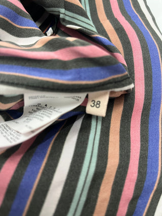 Striped Sleeveless Multicolor Top