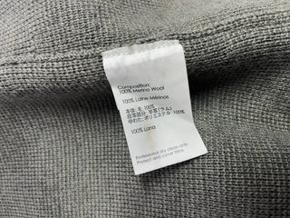 Olive Green Wool Cape With Black Leather Trim