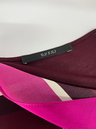 Purple Silk Sleeveless Top