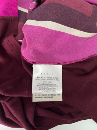 Purple Silk Sleeveless Top