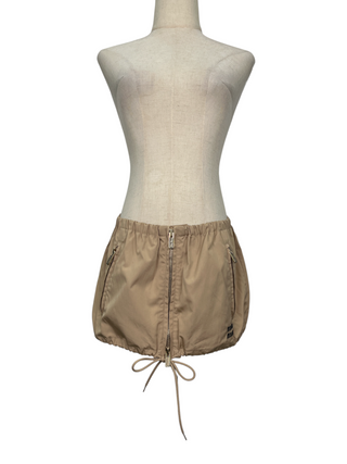 Beige Mini Skirt