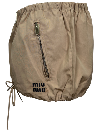 Beige Mini Skirt