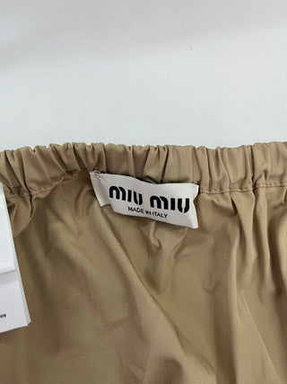 Beige Mini Skirt