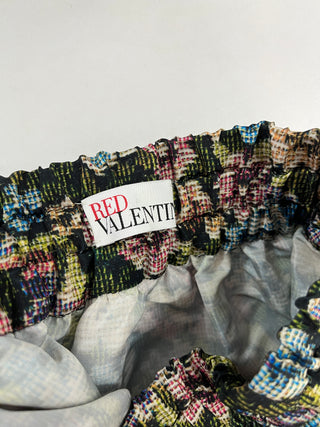 Multicolor Overall Floral Printed Skirt