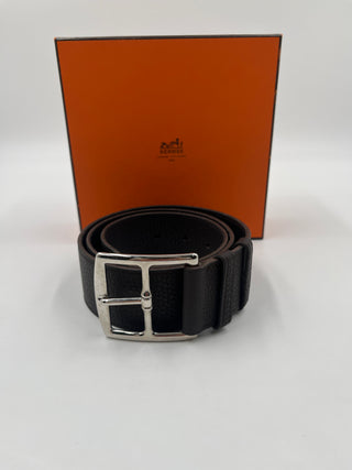 Brown Leather Belt Etriviere 32