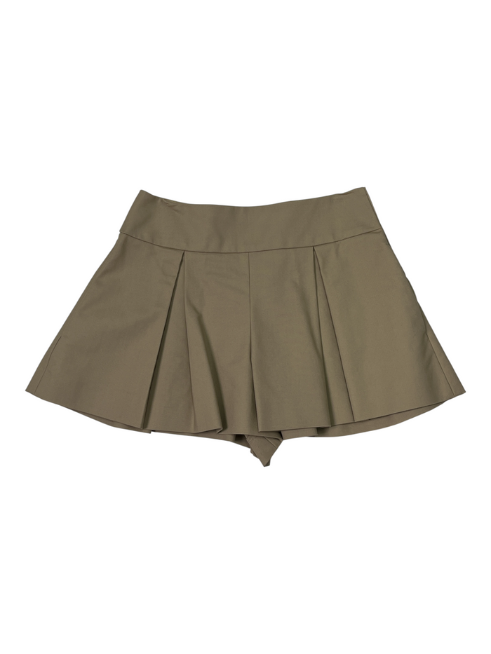 Beige Flare Shorts