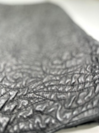 Black Embossed Slim Cut Skirt