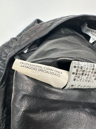 Black Embossed Slim Cut Skirt