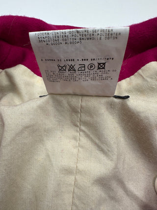 D&G Magenta Double Breasted Wool Jacket