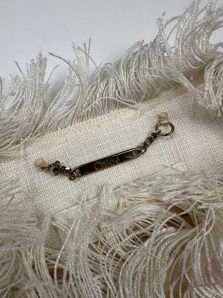 White Frayed Short Jacket