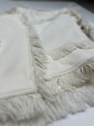 White Frayed Short Jacket