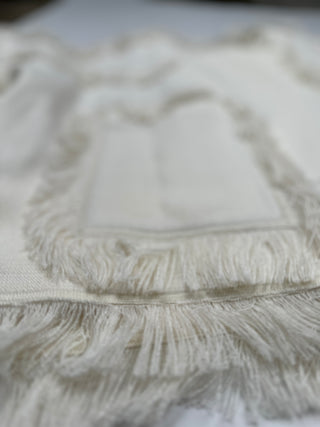 White Frayed Short Jacket