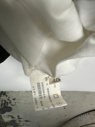 White Shirt With Olive Fitted Waist Vest