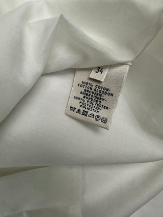 Ivory Collarless Shirt