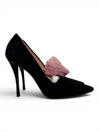 Black Suede 10cm Pumps
