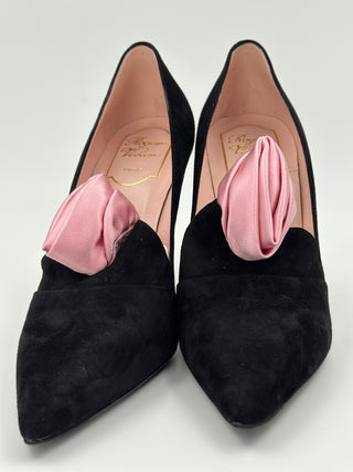 Black Suede 10cm Pumps