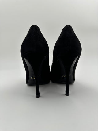 Black Suede 10cm Pumps