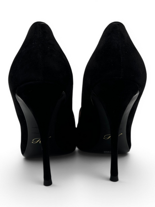 Black Suede 10cm Pumps