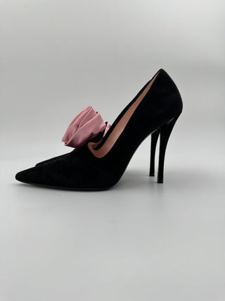 Black Suede 10cm Pumps