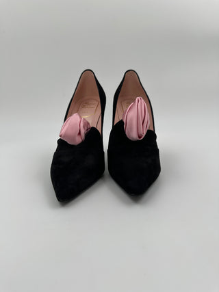Black Suede 10cm Pumps