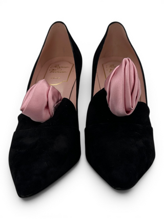 Black Suede 10cm Pumps