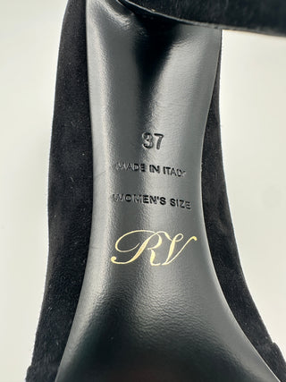 Black Suede 10cm Pumps