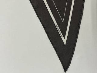 Ex Libris Grey Silk Triangle Scarf