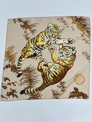 Les Tigreaux Limited Edition Silk Scarf 90