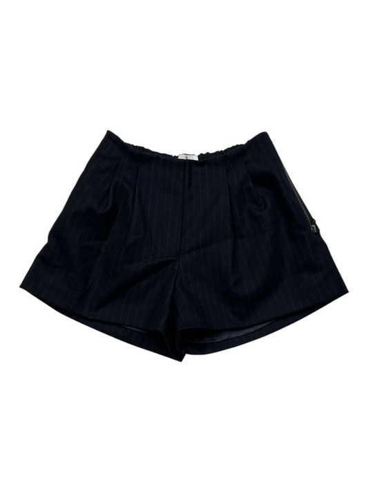 Navy Pin Striped Shorts