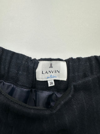 Navy Pin Striped Shorts