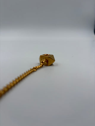 Gold Rockstud Airpods Pro Case On Chain Metal