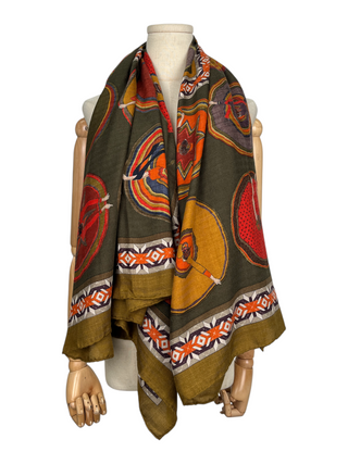 Belles Du Mexique Cashmere And Silk Square Scarf