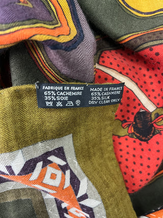 Belles Du Mexique Cashmere And Silk Square Scarf