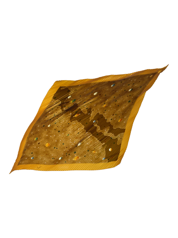 Yellow Plisse Scarf