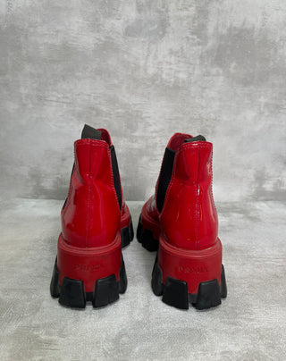 Monolith Patent Leather Ankle Boots