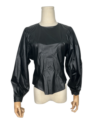 Black Bat Sleeved Top