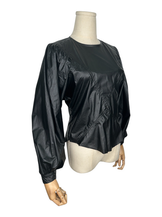 Black Bat Sleeved Top