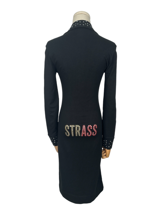 Black V Neck Dress