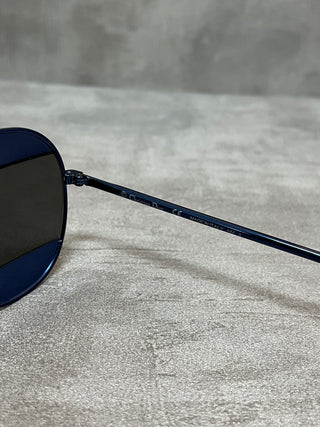 Split 1 Aviator Navy Blue Sunglasses