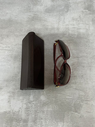 Heart GG Logo Oversized Tinted Sunglasses
