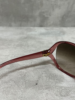 Heart GG Logo Oversized Tinted Sunglasses