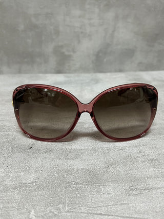 Heart GG Logo Oversized Tinted Sunglasses