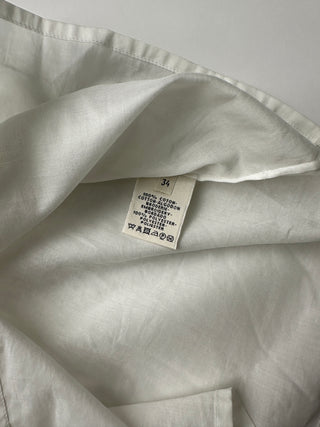 Ivory Collarless Shirt