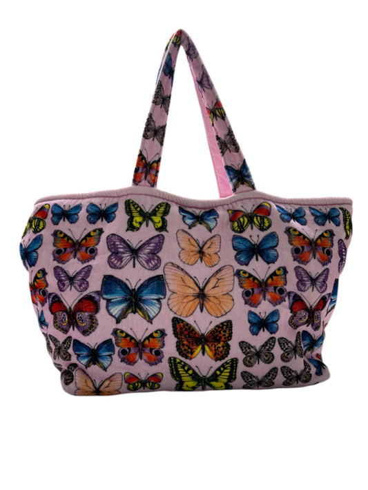 Pink Tower Cloth Beach Bag